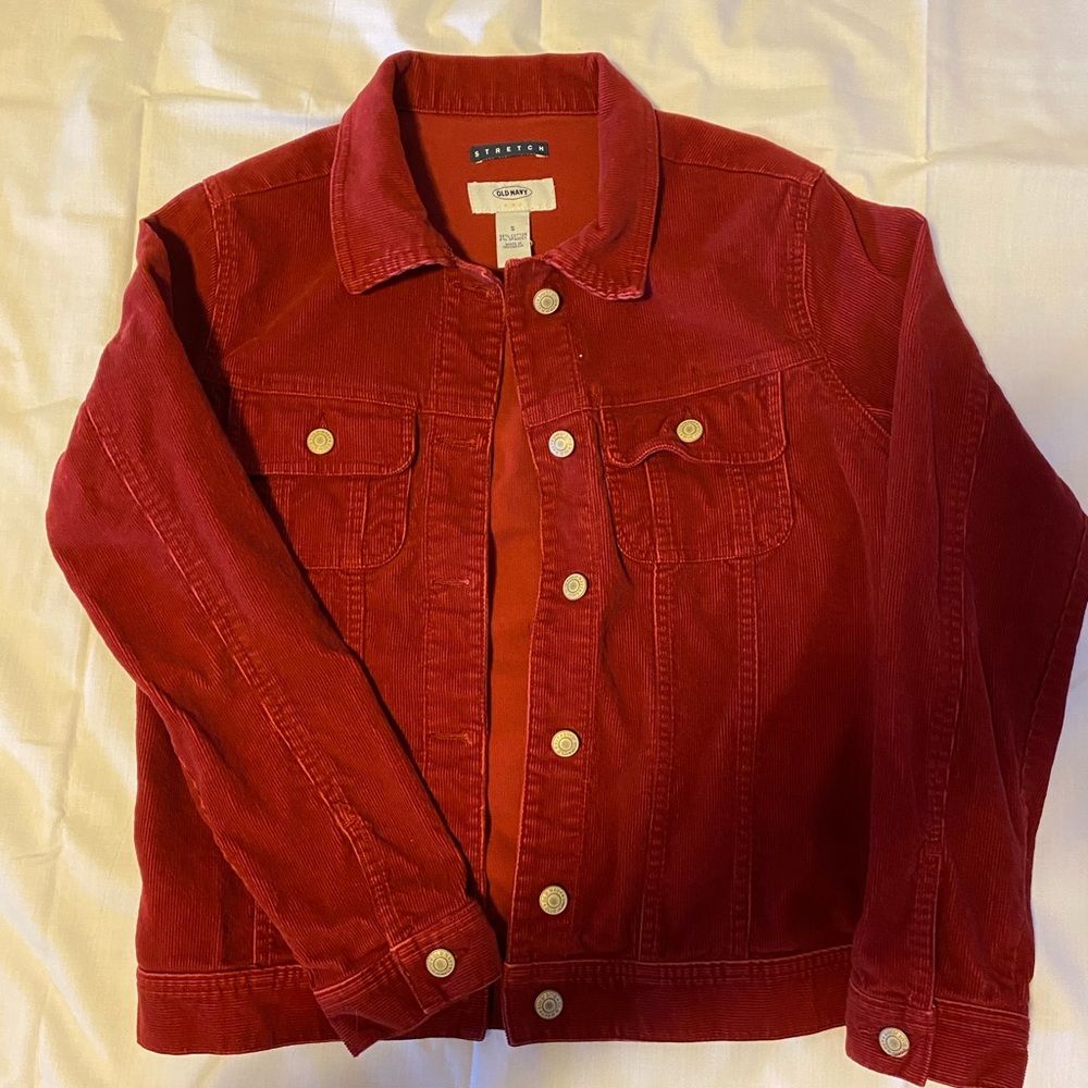 Old Navy Red Corduroy Jacket